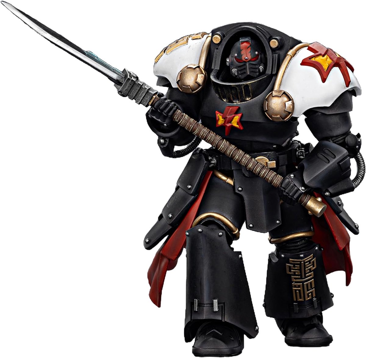 Actiefiguur Warhammer 1/18 - White Scars Ebon Keshm - Terminator 2 met Power Glaive - ShopVlot