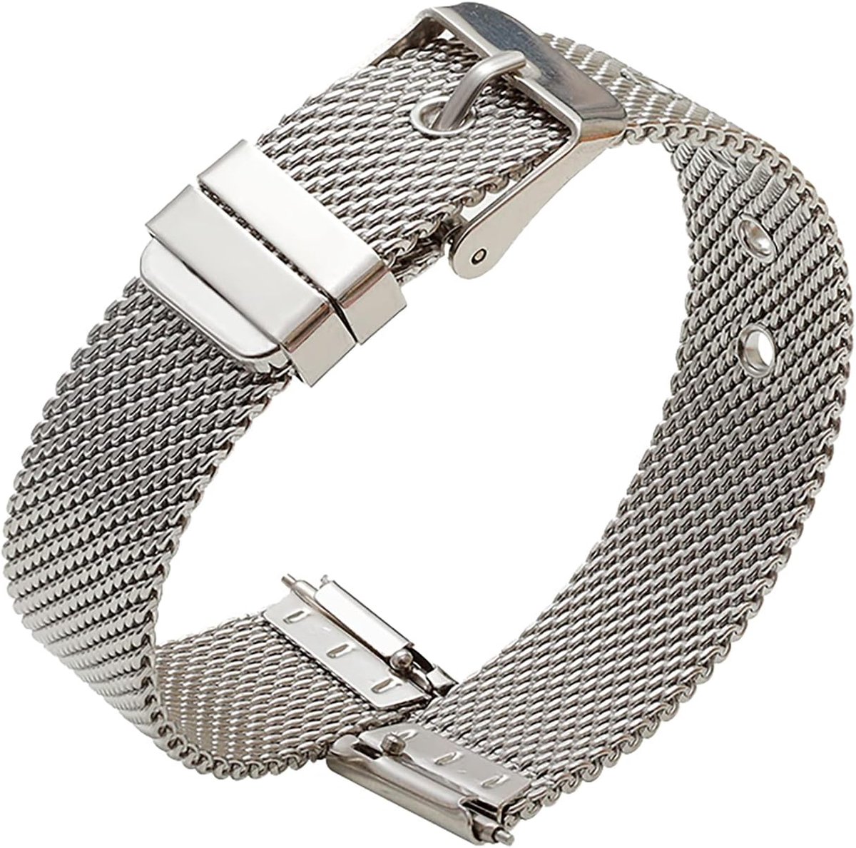 Horlogeband 10-22 mm - Mesh band - Snelle vervangingen - Stijlvol voor elke gelegenheid - SnelShoppen