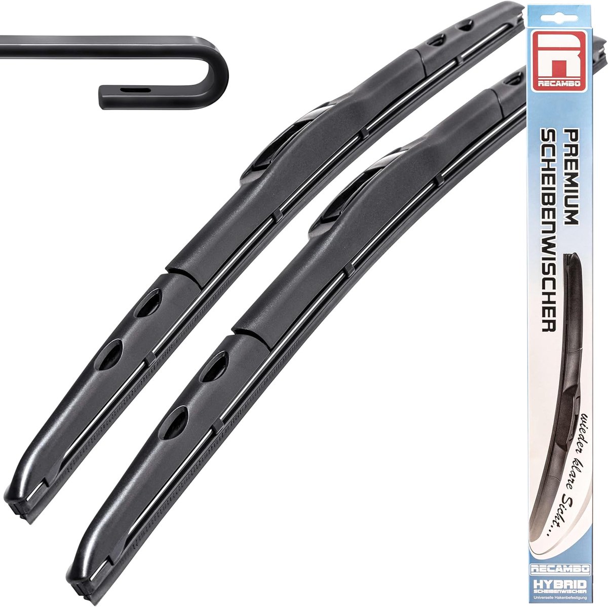 Wisserbladen set 650 mm en 500 mm - Premium kwaliteit - Perfecte reiniging bij alle weersomstandigheden - ShopVlot