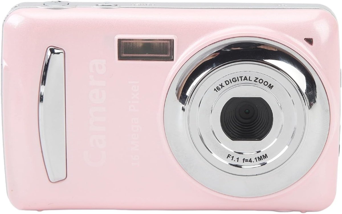 SnelShoppen - Digitale Camera 16MP 1080P HD Compact Camera met 2.4 Inch Scherm, 16x Zoom Autofocus, Antischok, Draagbare Fotocamera voor Jongens Meisj