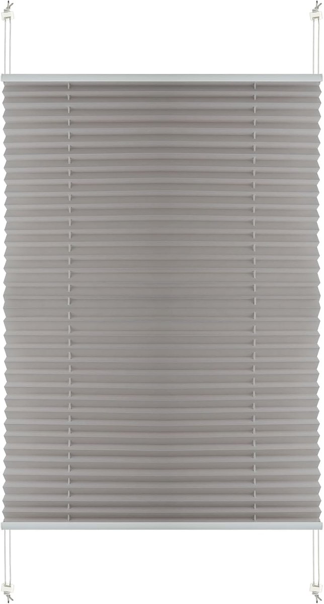 plissé gordijn 35-95cm - 100% polyester - zonder boren - zonwering voor ramen - ShopVlot
