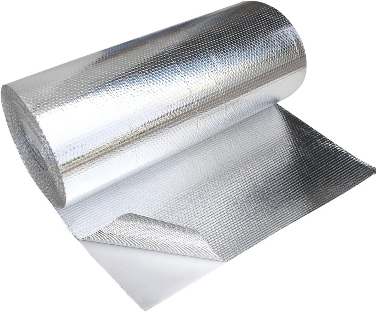 Hitzeschutzfolie 30 x 100 cm - Aluminium warmtebeschermingsmat - Tot 1000 °C - ShopVlot