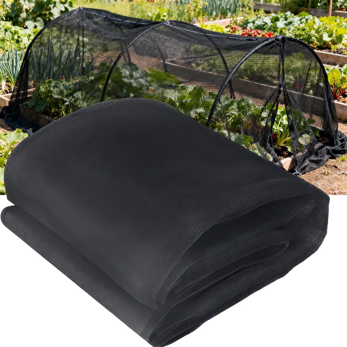 Muggennet 2.4 m x 6 m - Fijn gaas - Insectbescherming voor tuin en terras - ShopVlot