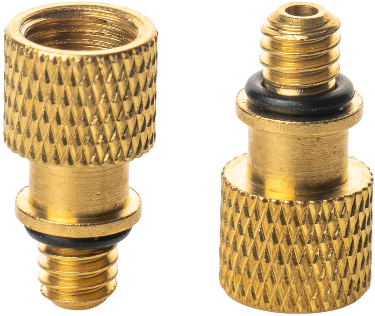Set van 3 Ventieladapters Schrader naar Dunlop - AV naar DV Ventiel Adapter voor Fiets, MTB, Motor en Auto - Ventiel Verloopstuk voor Oppompen met Schrader Pomp - Duurzame Metalen Ventiel Accessoires voor Banden en Luchtpompen