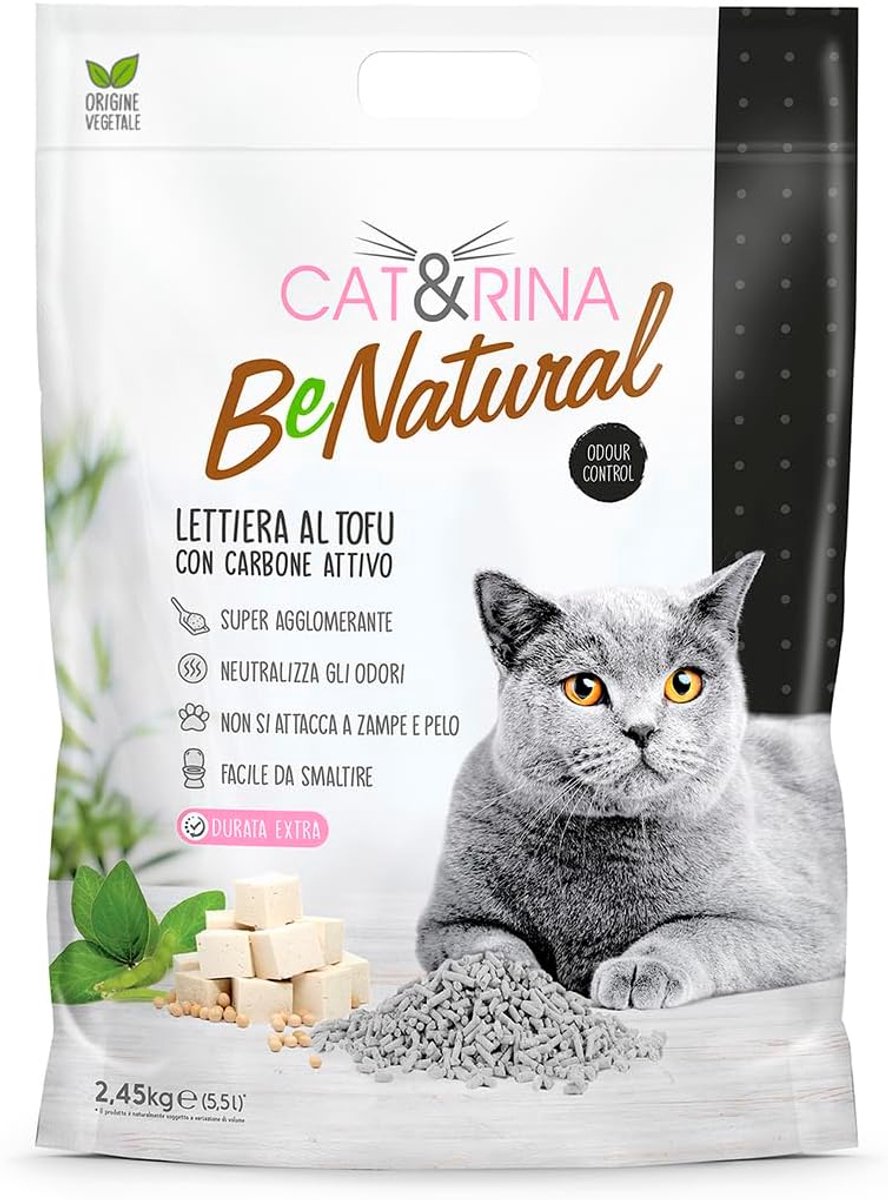 Kattenbakvulling 5,5 L - Tofu en plantaardig - Klontvormend - Tot 30 dagen gebruik - ShopVlot