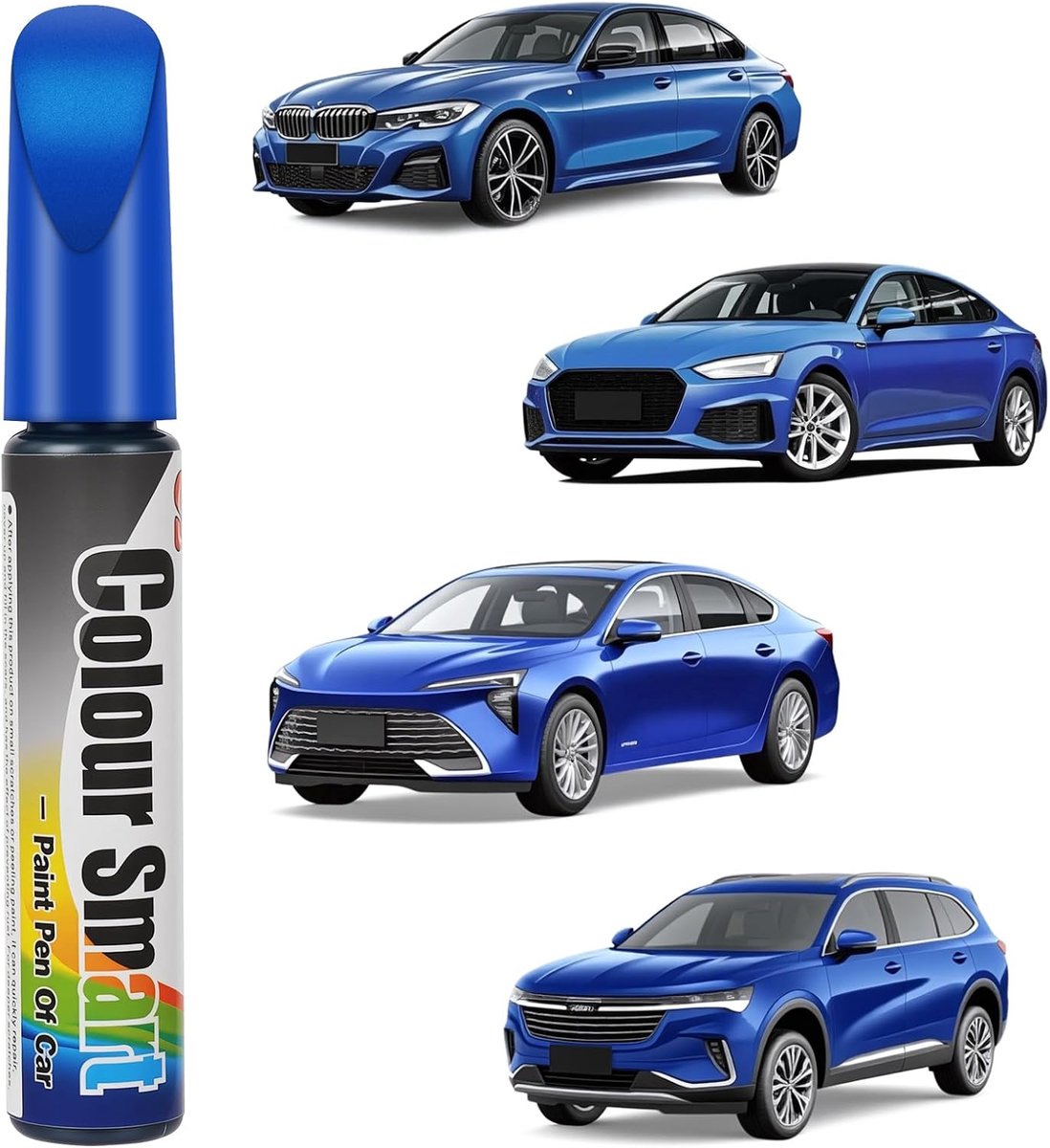 Auto retouche pen - blauw - krashersteller - voorkomt roestvorming - ShopVlot