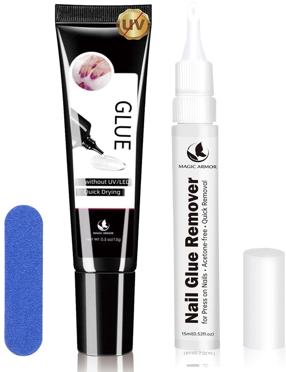 Nagelgel Lijm 15 g - UV Vrij - Sneldrogend - Voor langdurige nep nagels - ShopVlot