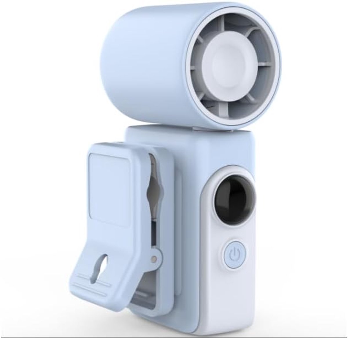 Draagbare Mini Ventilator met Draaihoofd - USB Oplaadbaar - 4 Snelheden - Handenvrij Gebruik - ShopVlot