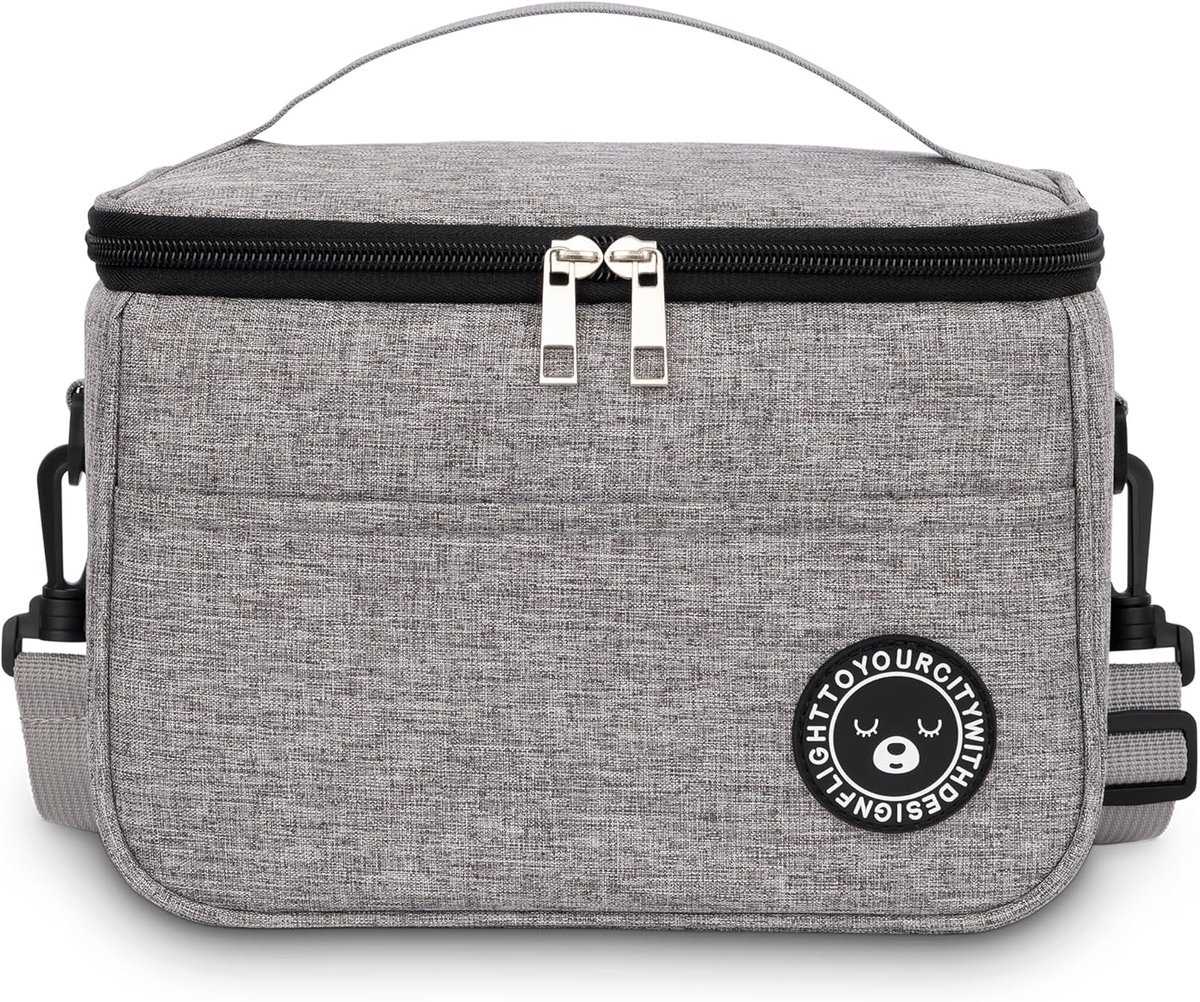 Geïsoleerde Lunchtas 6.4L/9L - Koeltas met Schouderband - Vouwbaar en Thermisch - Ideaal voor Werk en Picknick - ShopVlot