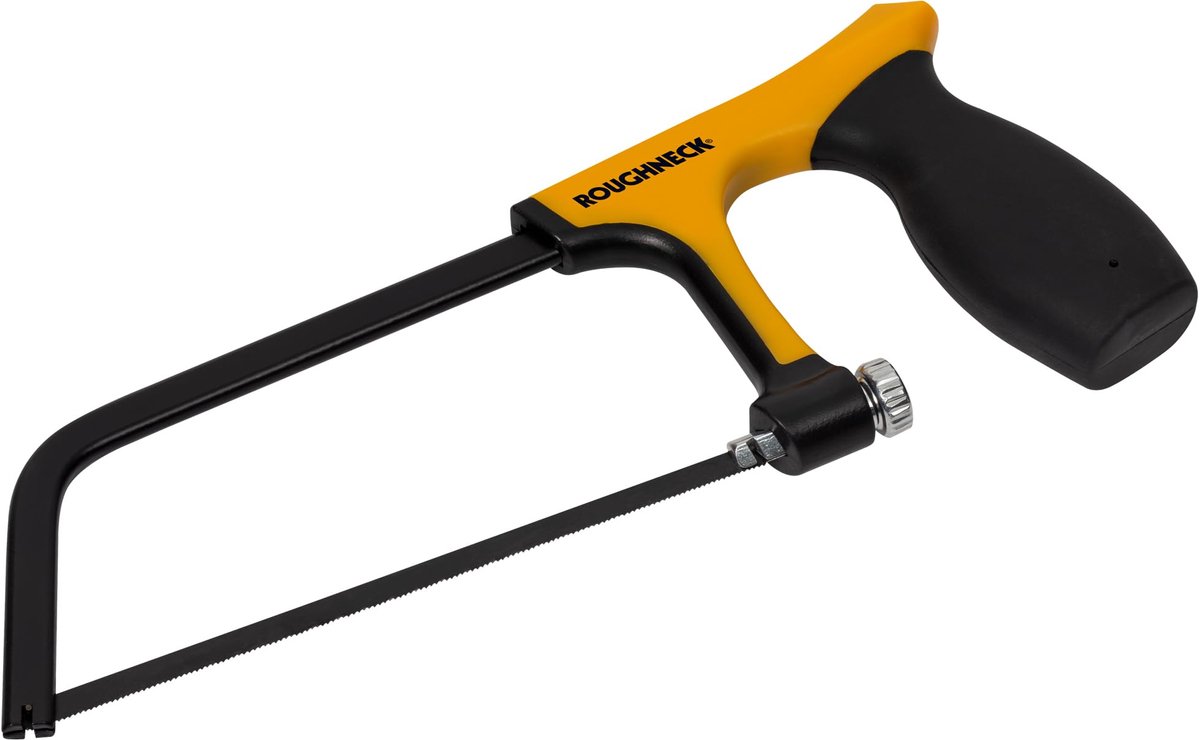 Ijzerzaag 150mm - Geel - Sterk frame met soft-grip - Voor nauwkeurig snijden - ShopVlot