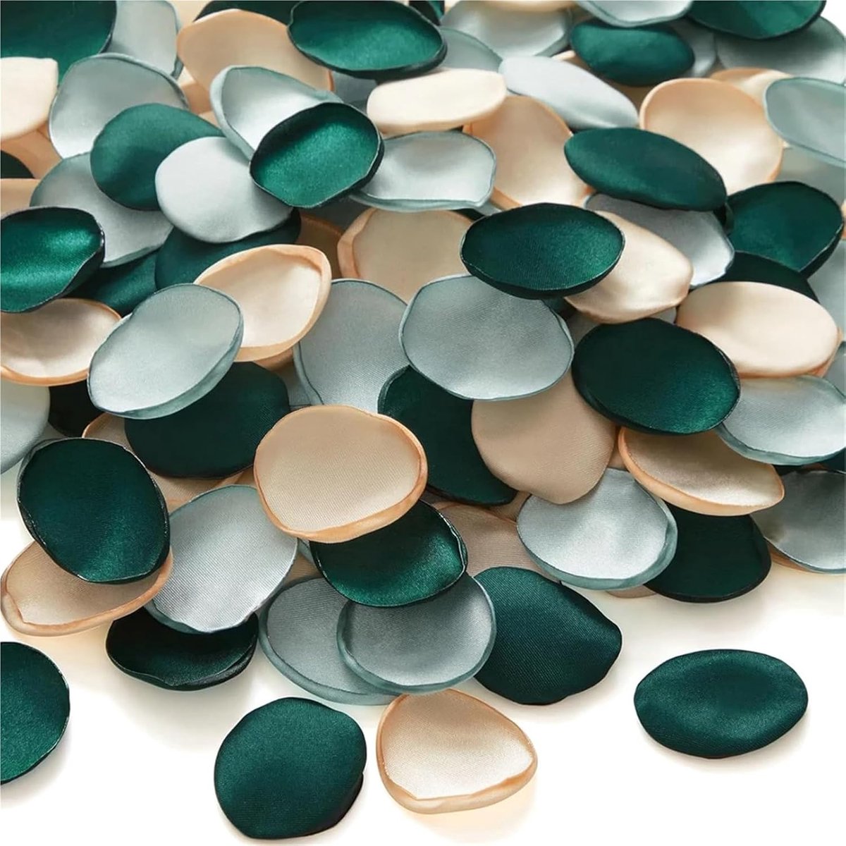 Verpakking van 200 stuks polyester kunstrozenblaadjes - ca. 3-4 cm per stuk - perfect voor de herfst en bruiloften - vintage gemengde kleuren - geschikt voor bruidsmeisjes, Kerstmis, tafellopers en tafeldecoraties