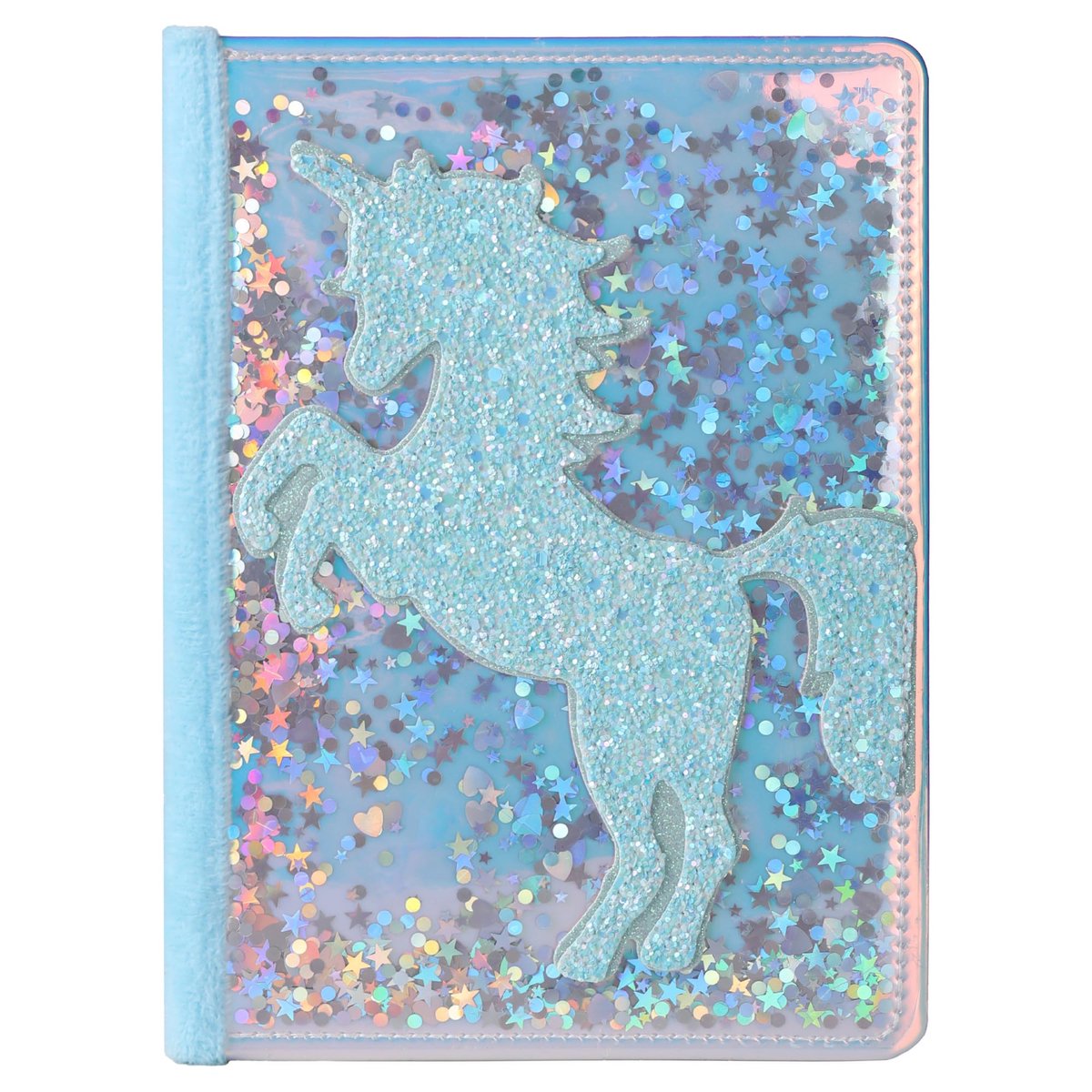 Dagboek voor meisjes A5 - Glitter eenhoorn - Zacht notitieboekje - Perfect voor schrijven en tekenen - ShopVlot
