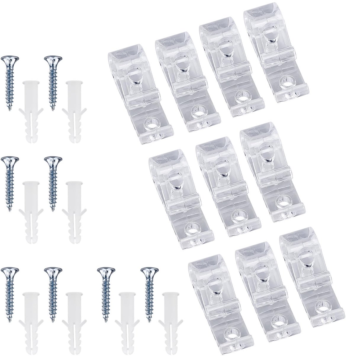 P-clips voor kinderveiligheid - transparant - blinde veiligheidsclips - eenvoudig te installeren - ShopVlot