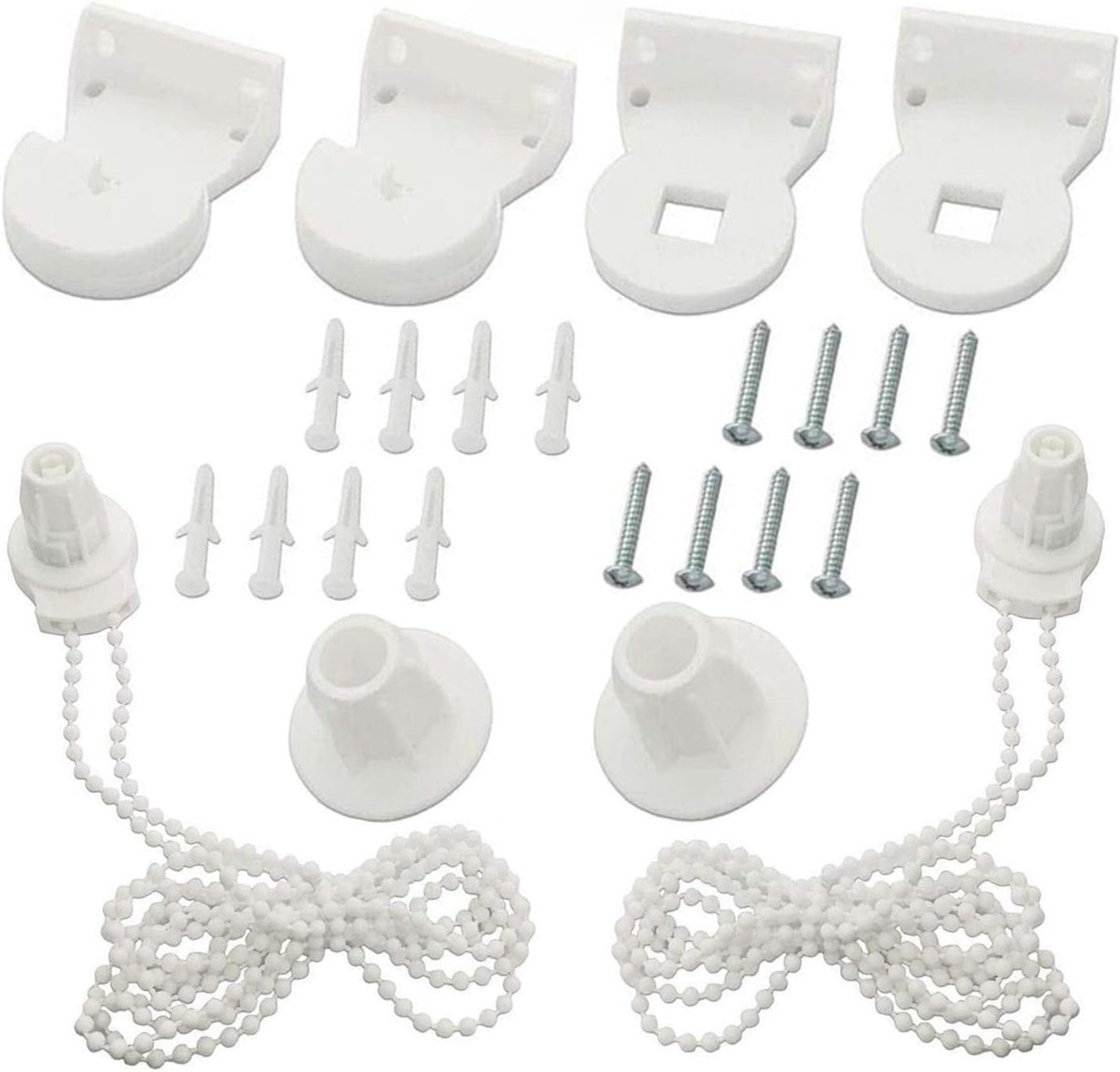 rolgordijn fittingen 25mm - plastic beugels - vervangingskit - eenvoudige reparatie - ShopVlot