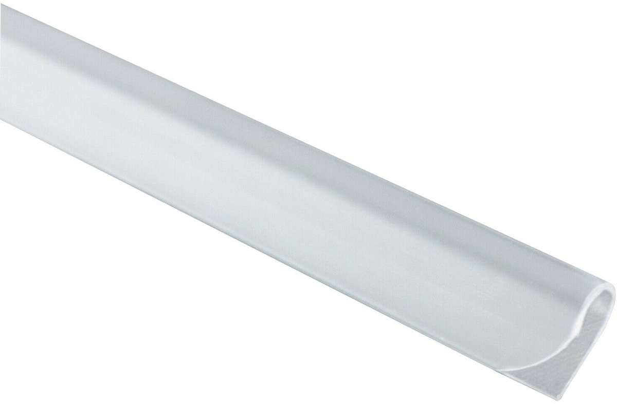 Klemrails 24 stuks - PVC - grijs - voor bevestiging van hekfolie - ShopVlot