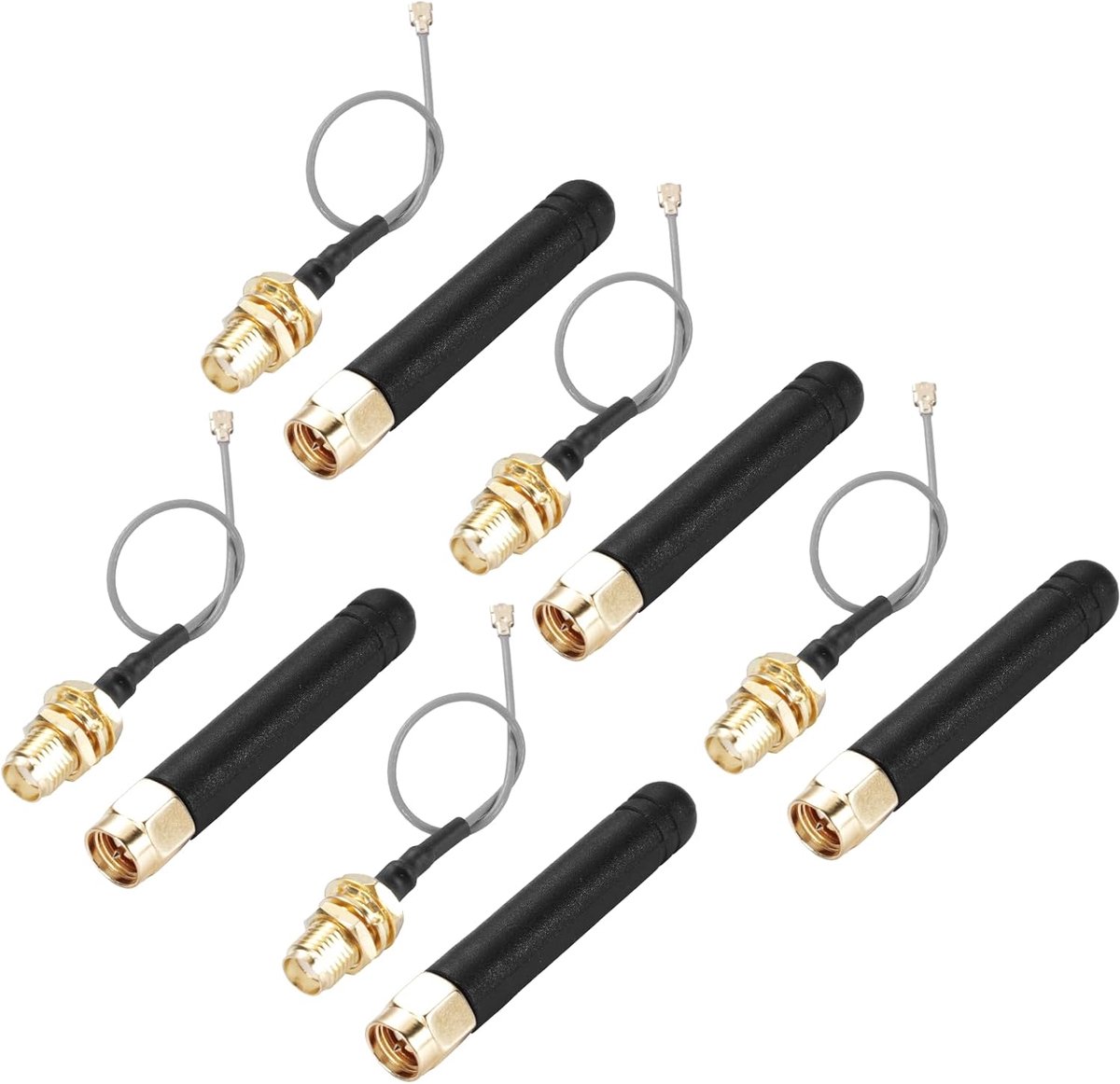 LoRa antenne 5pcs 868-915MHz U.FL IPEX naar SMA - 3dBi 50Ω - voor IoT communicatie - robuuste verbinding - ShopVlot