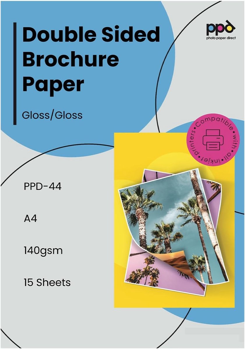 A4 fotopapier 180 g - dubbelzijdig glanzend - voor foto's en albums - 15 vellen - ShopVlot