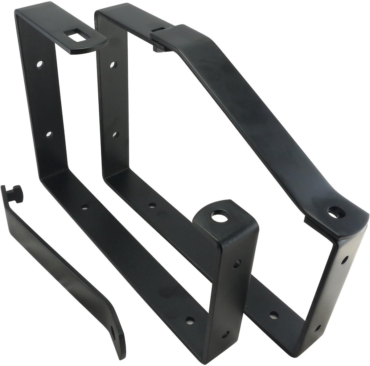 Wandladderbeugels Set van 2 - Universeel - Zwart - Veilige opslag voor ladders en gereedschap - ShopVlot