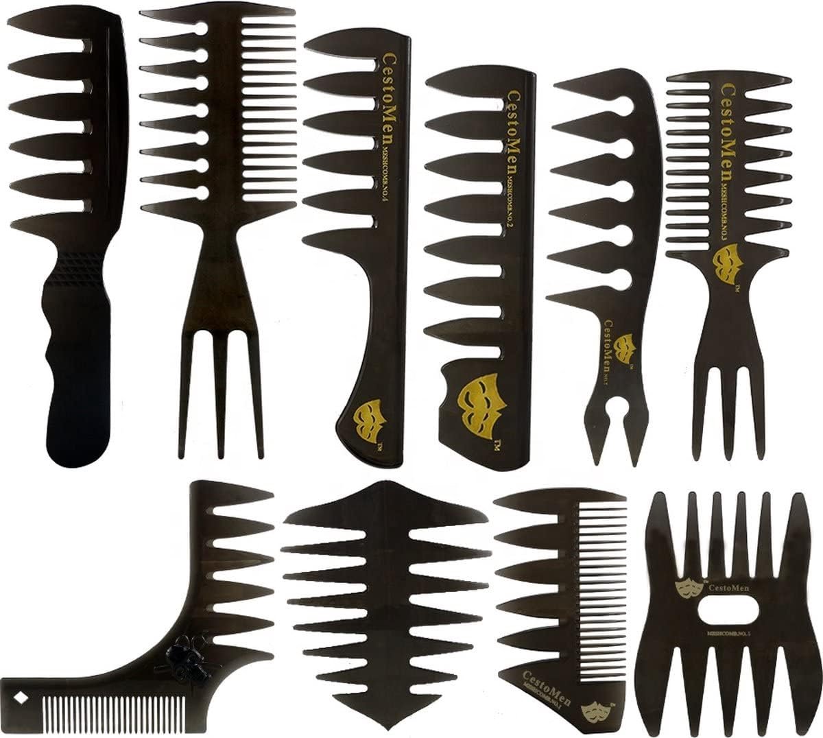 Textureren kam 10 stuks - Hoge kwaliteit kapsalon kam - Haaraccessoire - Perfecte afwerking - ShopVlot