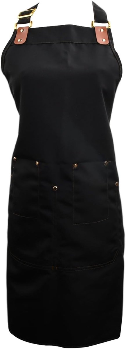 Keuken Schort Unisex - Waterdichte Canvas - Verstelbare Halsband - Ideaal voor Koken - ShopVlot