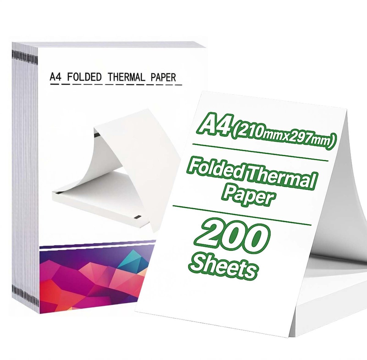 Thermisch papier A4 - opvouwbaar - geschikt voor thermische printers - ideaal voor afdrukken van bonnen - ShopVlot