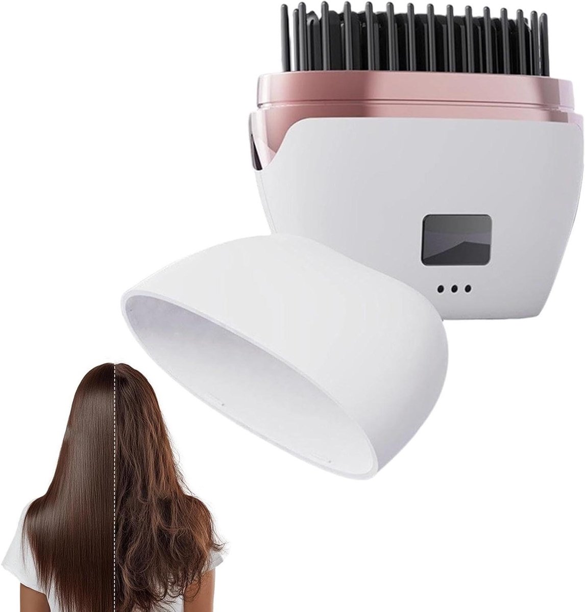Mini stijltang - Draadloze stijltang - Snel haar stylen - Bescherming tegen verbranding - Compact formaat - Zwart