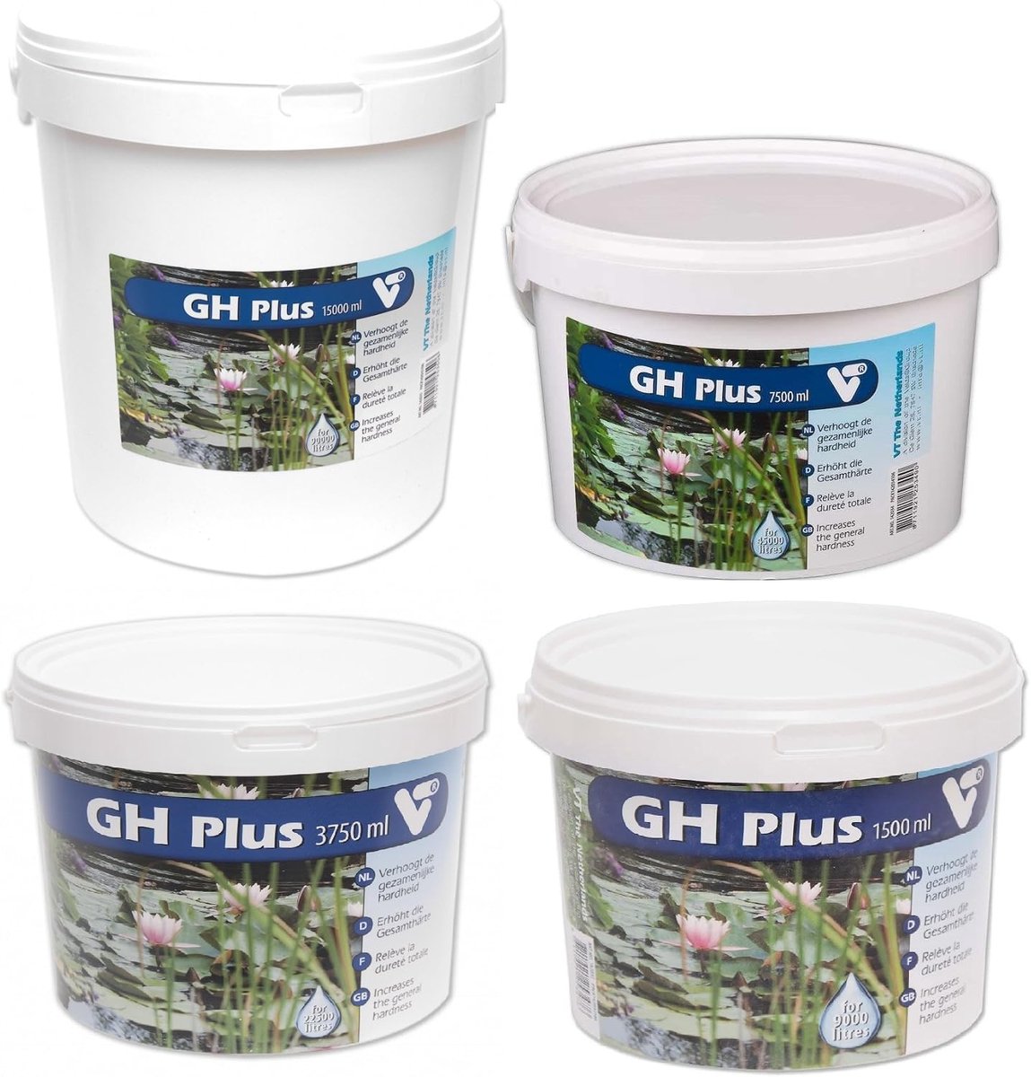 Waterbehandelingspoeder 7500ml - Resealable emmer - Verhoogt GH-waarde - Behandelt 45000 liter vijverwater - SnelShoppen
