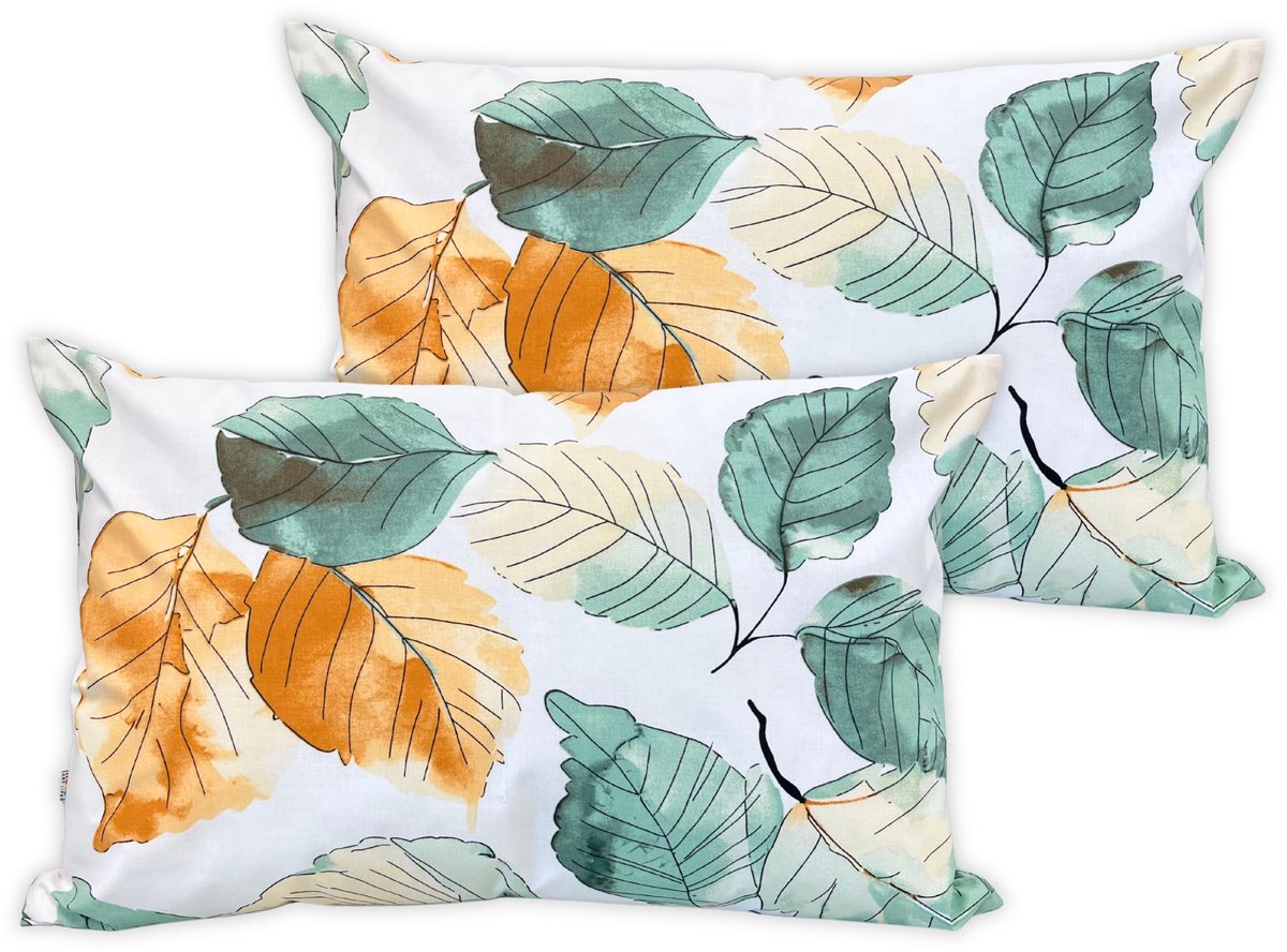 Kussenslopen 50x70 cm - 100% katoen - zachte kussenhoezen met ritssluiting - ideaal voor slaapkamer & woonkamer - SnelShoppen
