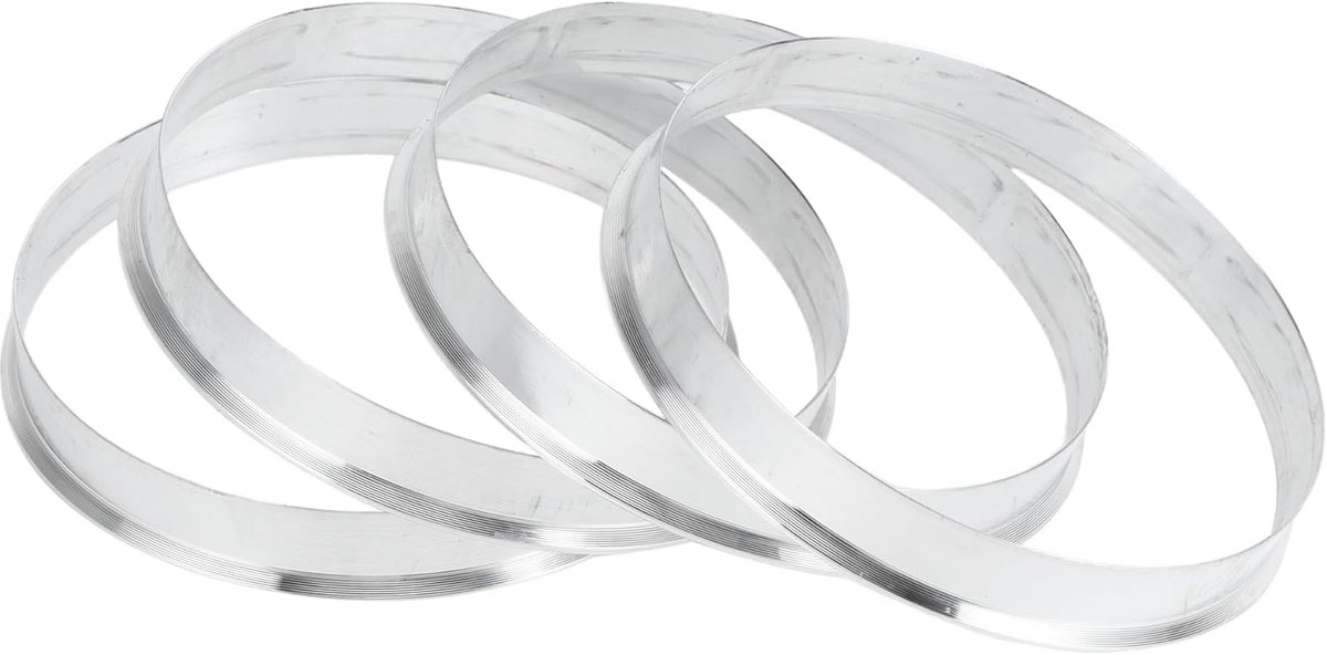 Centric Rings, 66.1mm ID tot 66.6mm OD Voertuig Wiel Hubrings Aluminiumlegering, 4 PCs