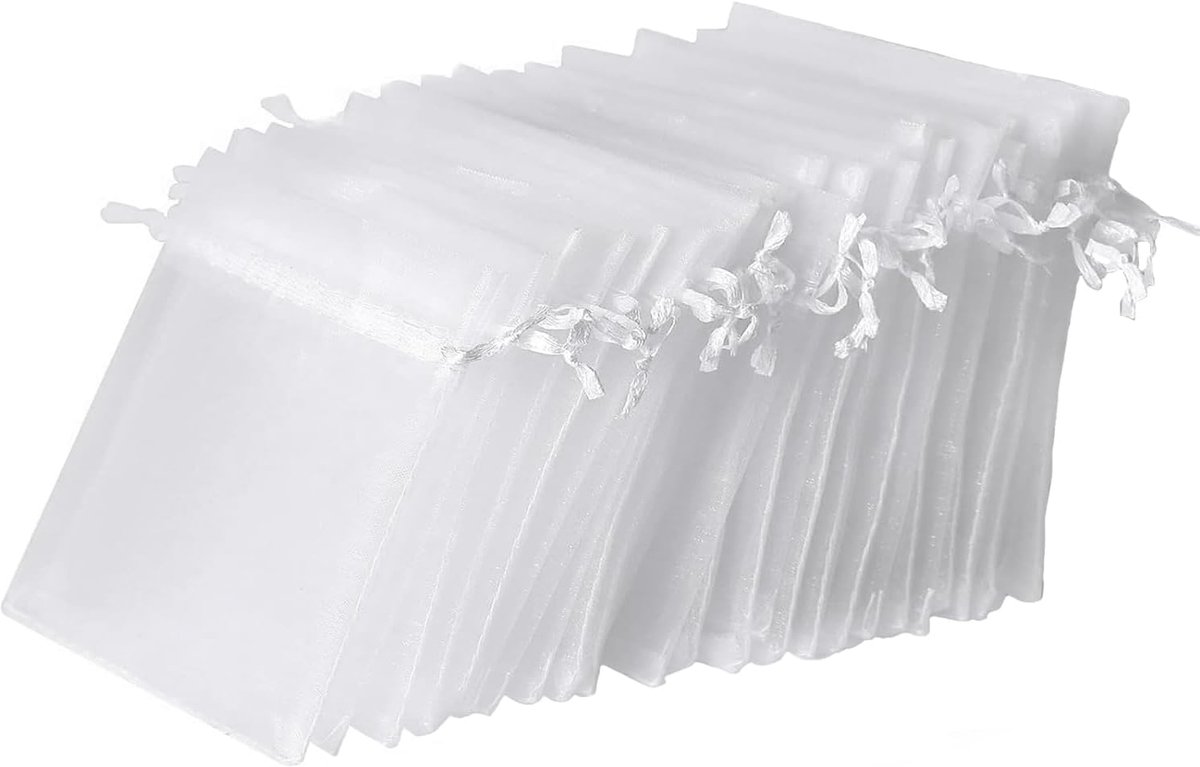 60 organzazakjes, 10 x 12 cm, geschenkzakjes, snoepzakjes, lavendel, gastgeschenken voor bruiloften