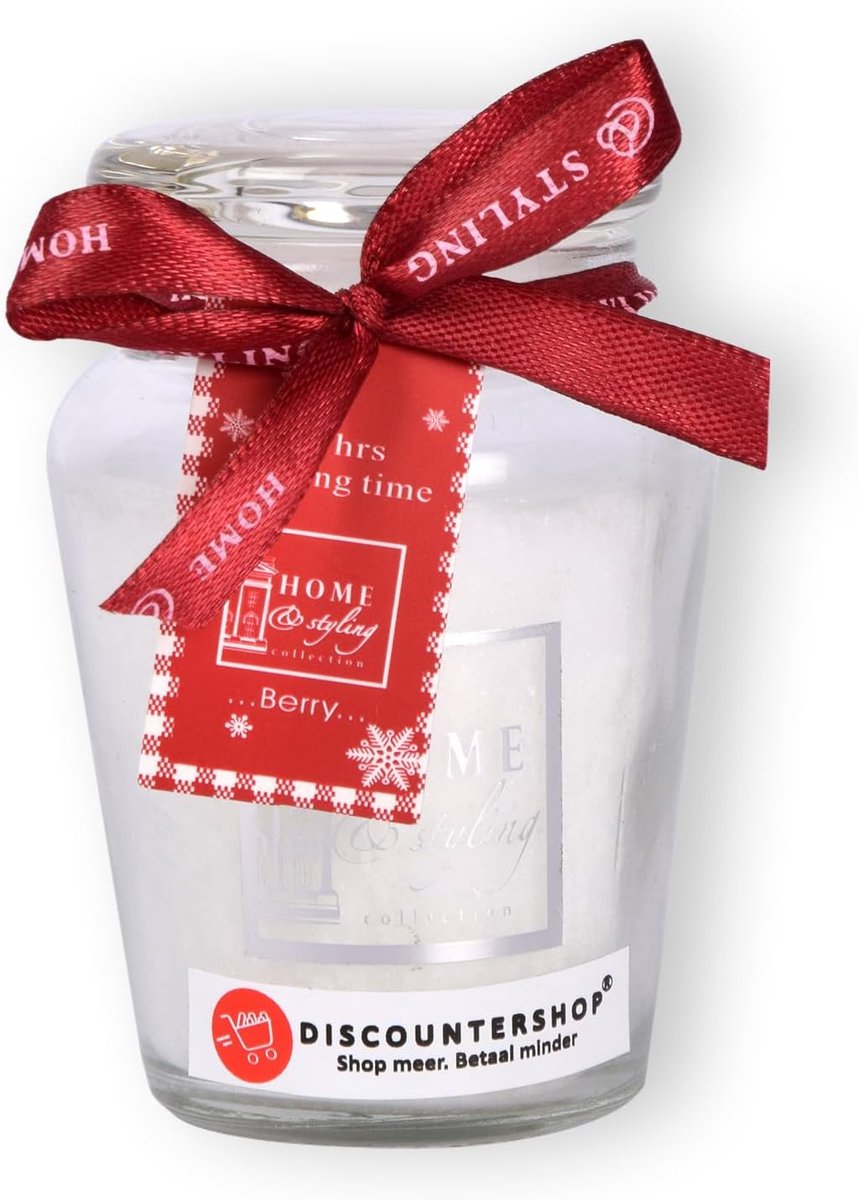 Geurkaars van vanille - glas jar - 11 uur brandduur - natuurlijke en niet-giftige geur - SnelShoppen