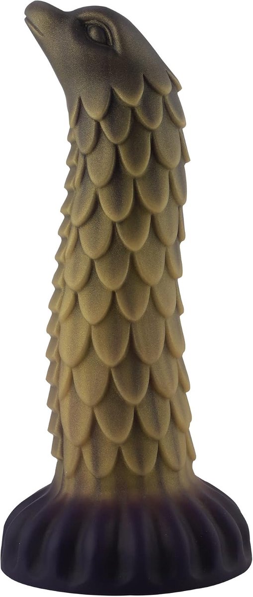 Dildo 21cm - Bronzen Fantasy - KlicLok met Zuigcup - Voor avontuurlijke momenten - SnelShoppen