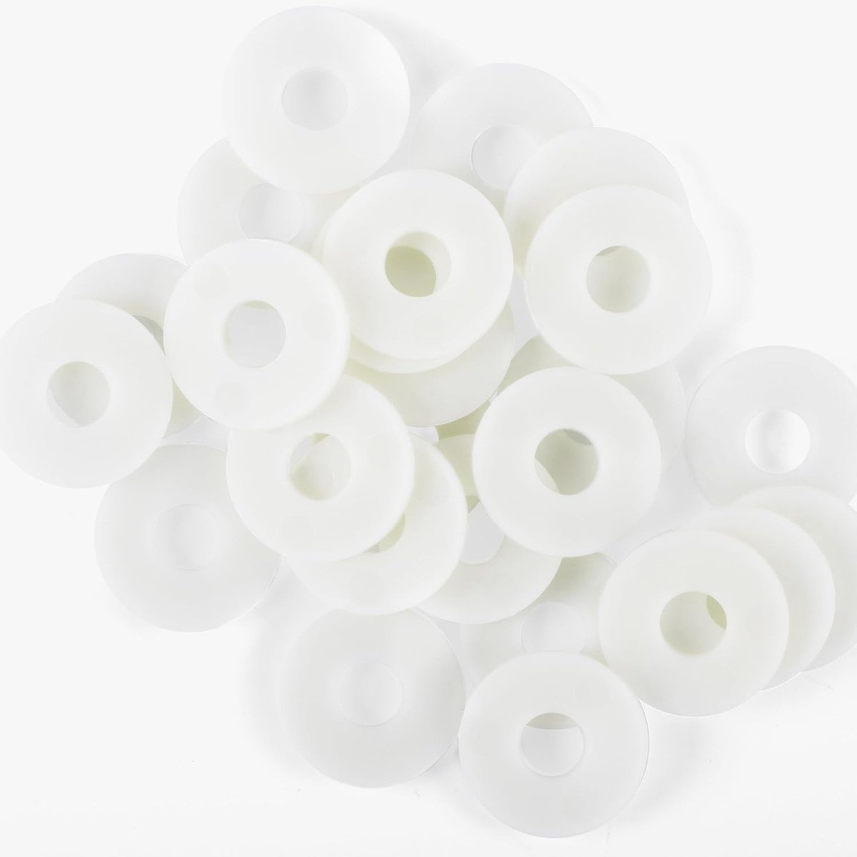 Grote onderlegringen kunststof DIN 9021 M3-25 stuks - onderlegringen met grote buitendiameter - hoogwaardige PA nylon carrosserieschijven - kunststofschijven - polyamide U-schijven (25, M3)