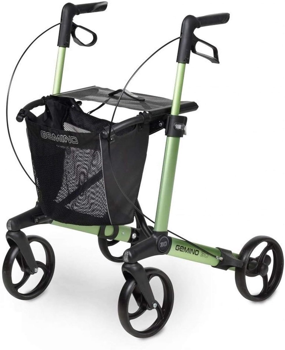 Lichtgewicht wandelwagen Gemino 30 groen - compact - ergonomisch ontwerp - ideaal voor buitengebruik - SnelShoppen