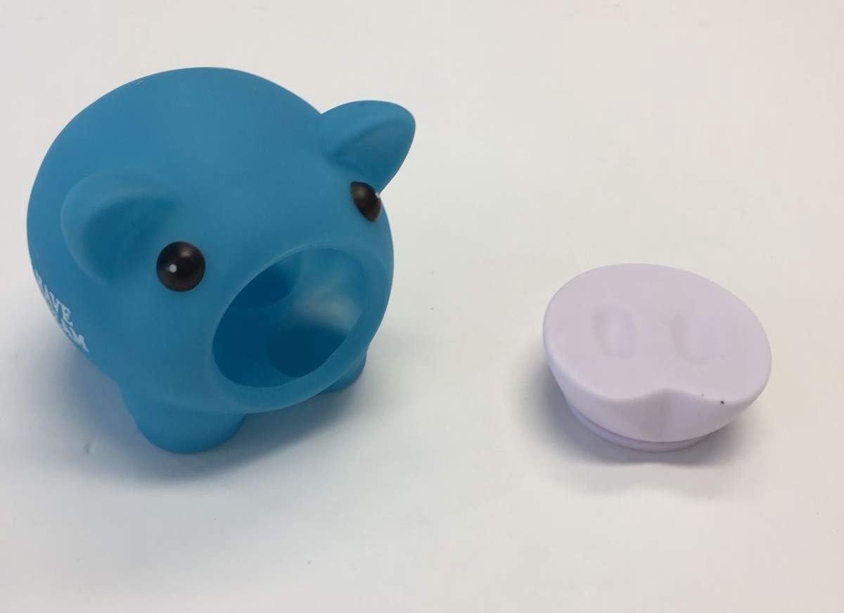 Spaarpot blauw met wit - keramiek - schattig ontwerp - stimuleert sparen - SnelShoppen