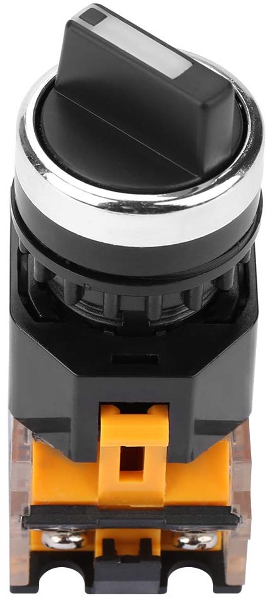 SnelShoppen - Rotary Selector Switch 3 Posities 2NO Zelfvergrendeling Hoogwaardige Schakelaar voor Elektrische Toepassingen, 20X3 voor Afstandsbedieni