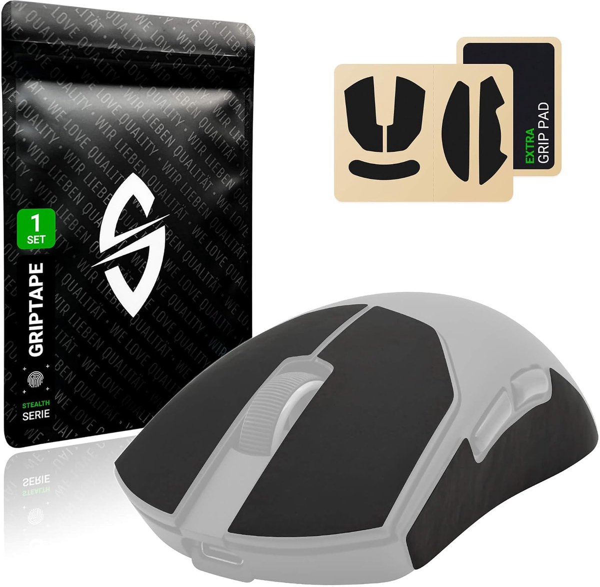 Muis Grip Tape - ultradun 0,5 mm - zweetabsorberend - extreem antislip voor betere grip - SnelShoppen