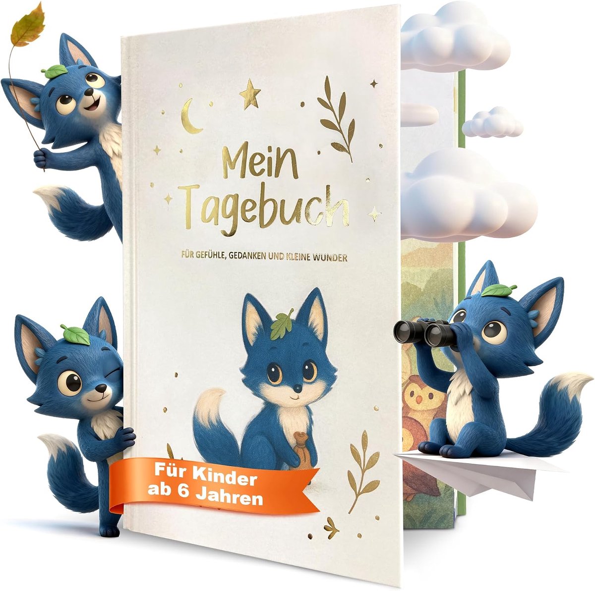 Dagboek met slim vospatroon - zelfbewustzijn - stijlvol ontwerp - ideaal voor reflectie - SnelShoppen