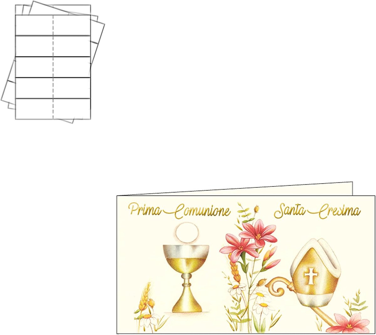 Huwelijkskaarten 20 Stuks - Communie en Bevestiging - Goudfolie - Elegant en Personaliseerbaar - SnelShoppen
