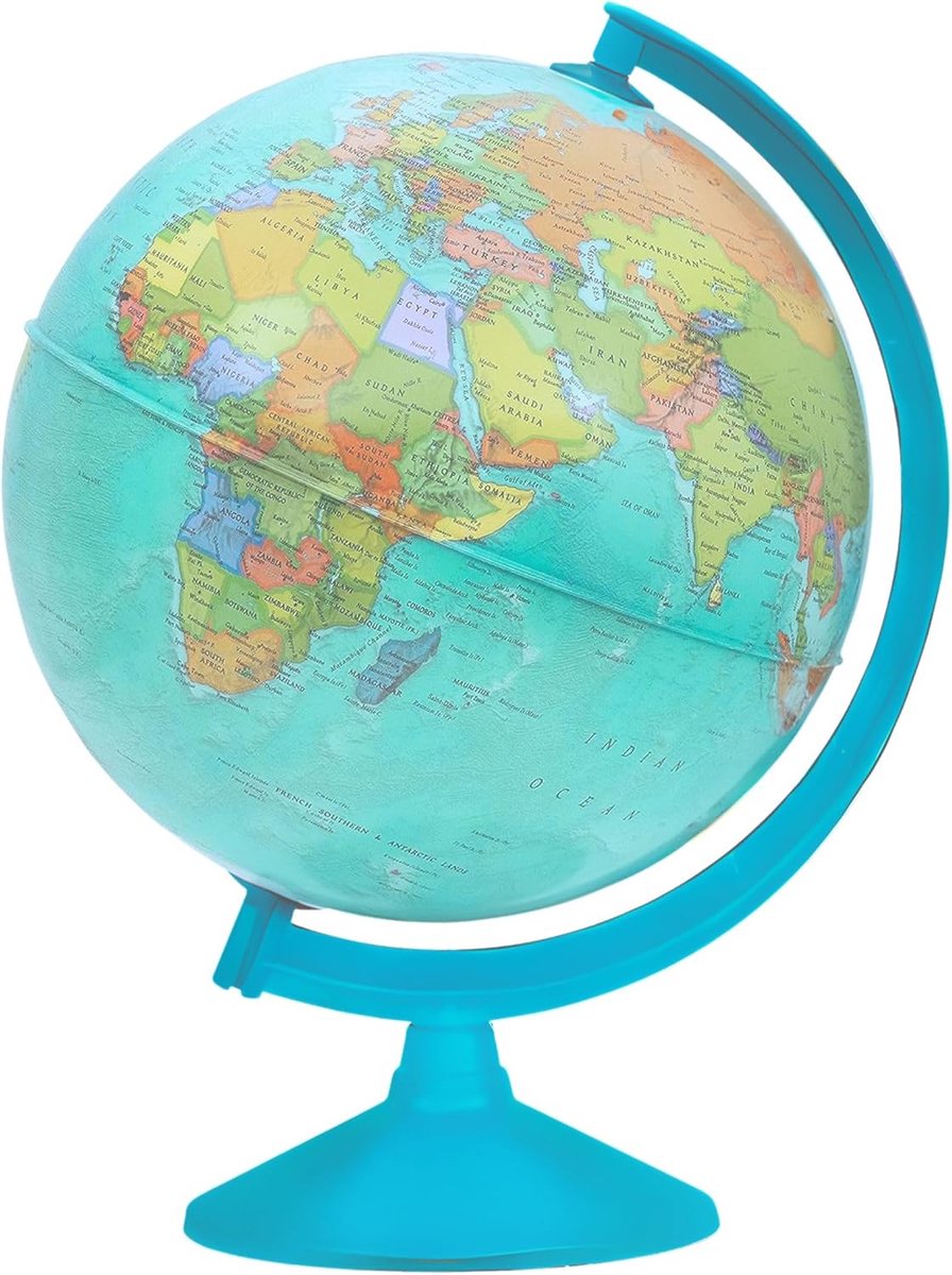 Globe 30 cm - kaart in het Spaans - pedagogisch en leuk - stimuleert nieuwsgierigheid - SnelShoppen