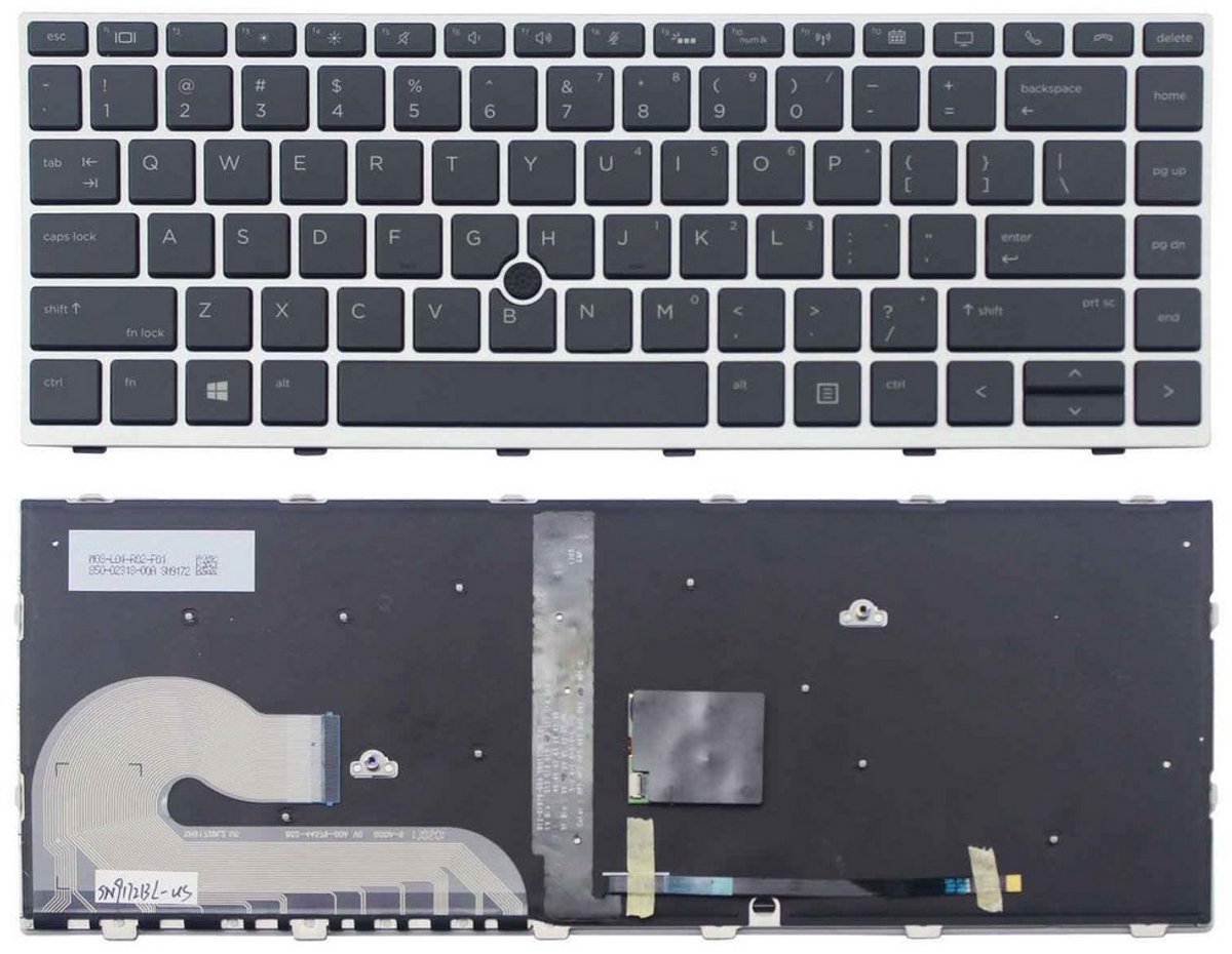 Notebook keyboard for HP EliteBook 745 840 G5 G6 with pointstick backlit Assemble