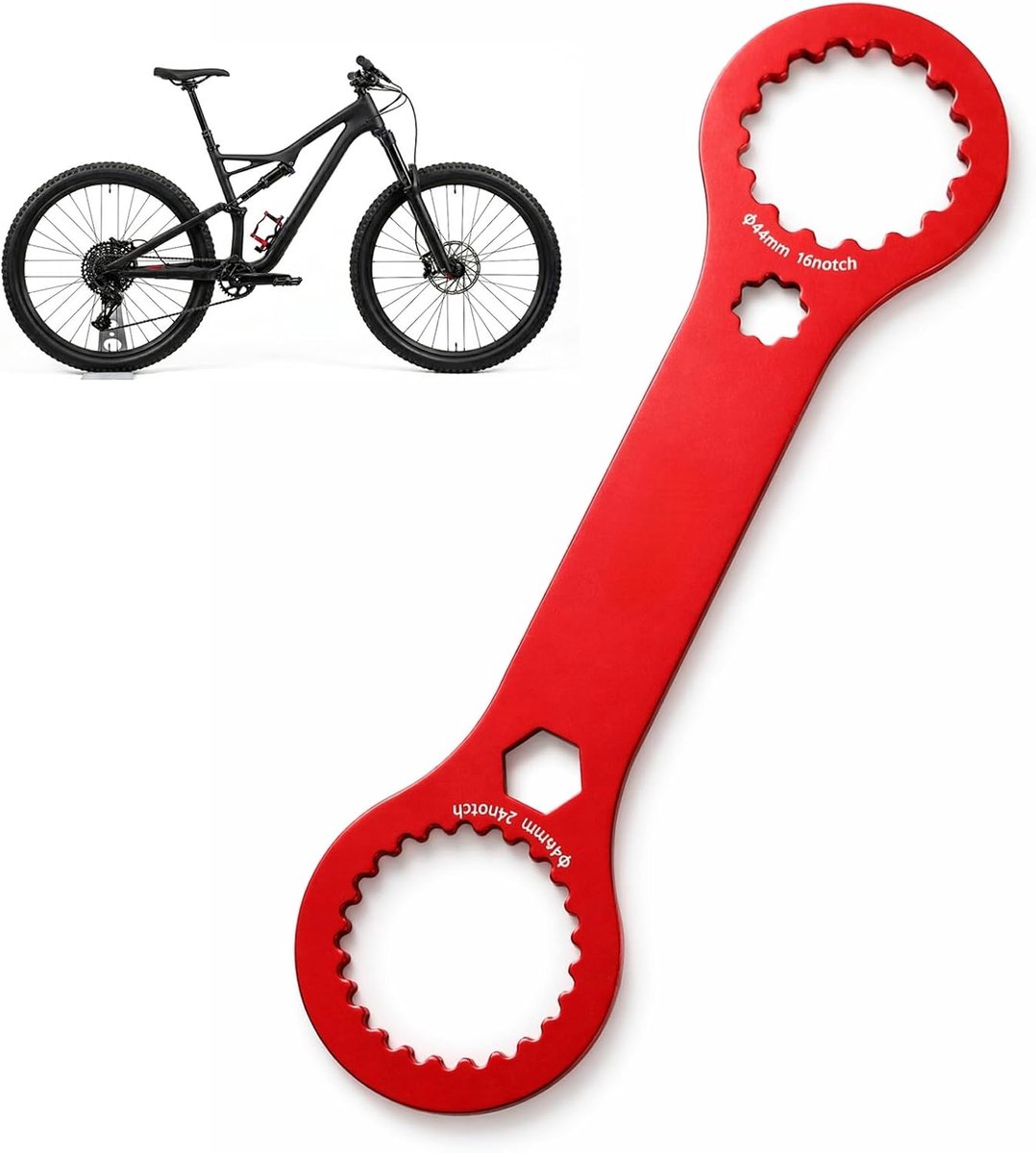 Crankshaft sleutel - ergonomisch handvat - compact ontwerp - voor bottom bracket en schijfremmen - SnelShoppen