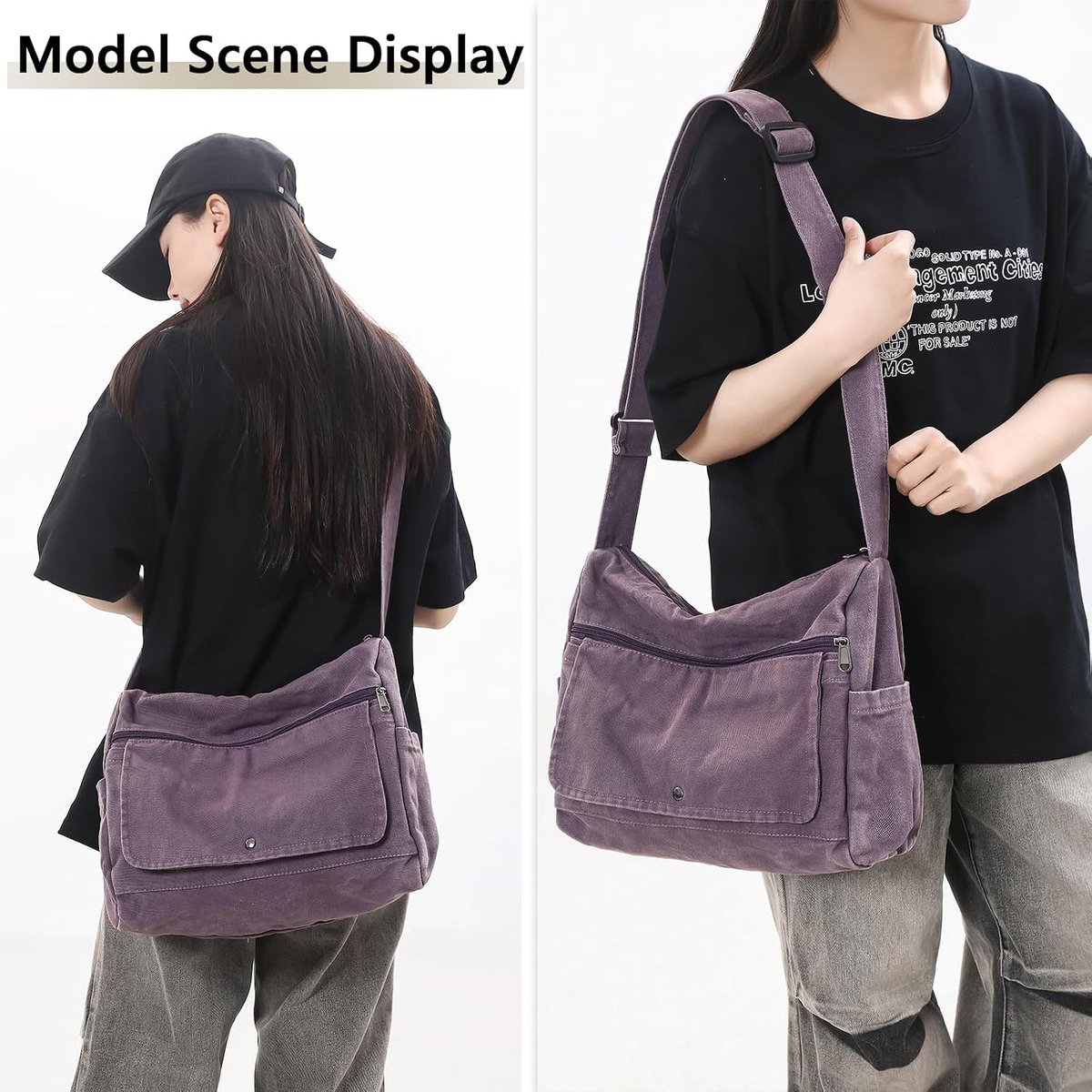 Schoudertas unisex - Oxford stof - praktische messenger bag - ideaal voor dagelijks gebruik - SnelShoppen