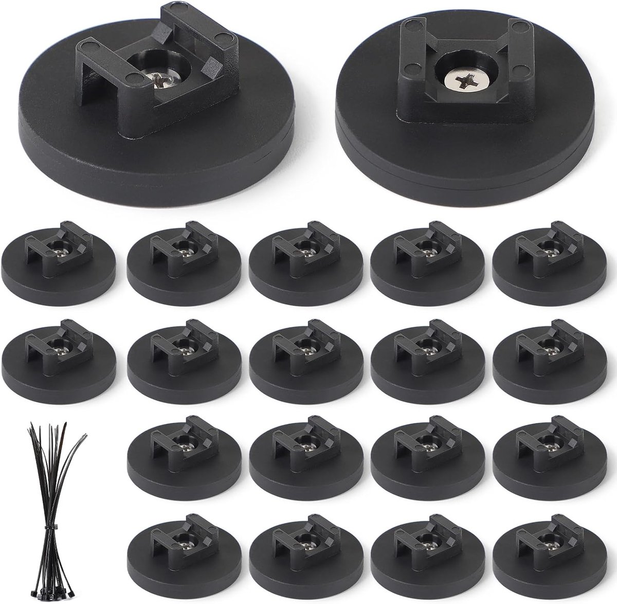 Kabelhouders 43 mm - Magnetisch - Herbruikbaar - Ideaal voor garage en kantoor - SnelShoppen