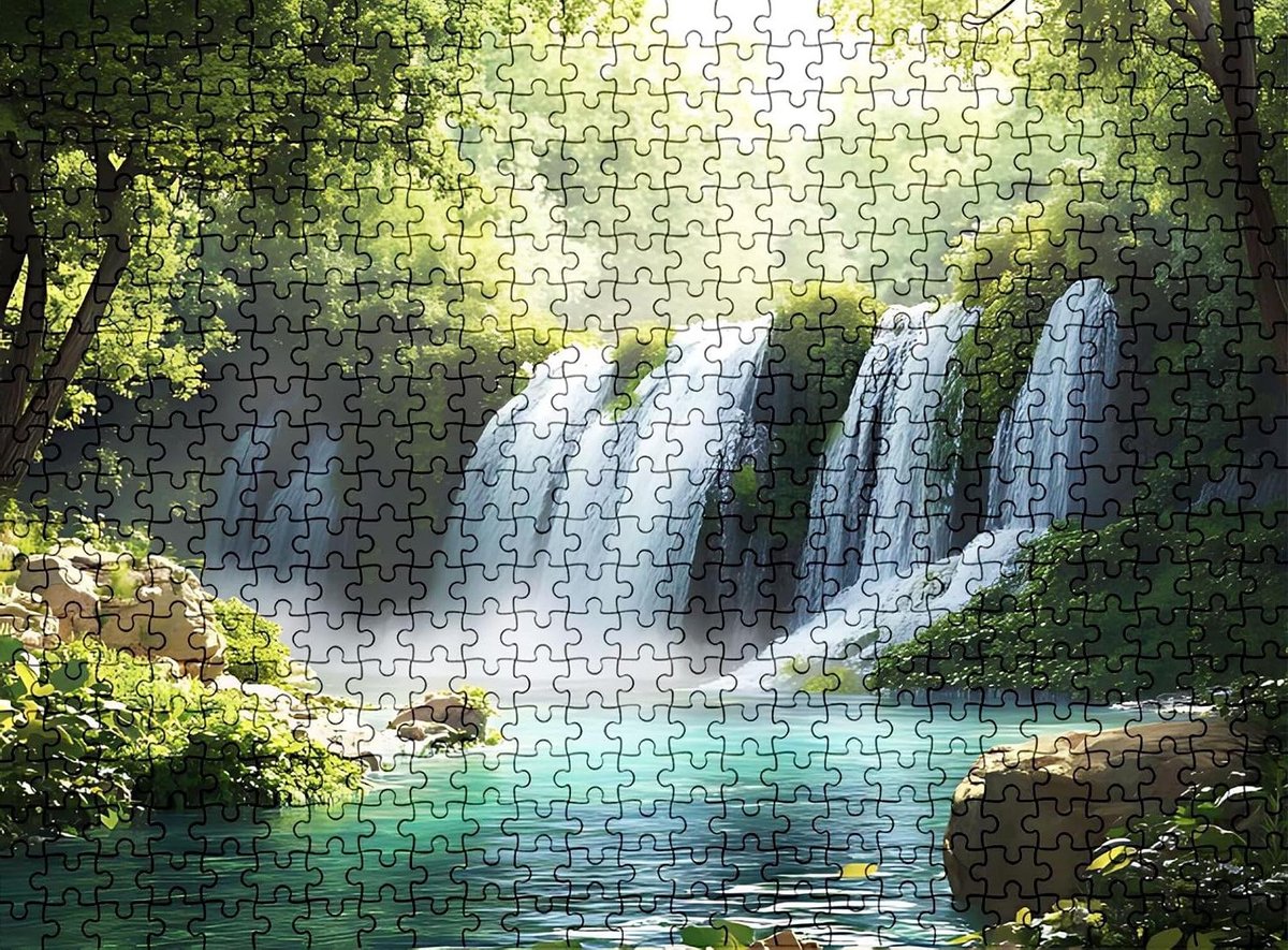 Houten Puzzel - Denkspel Puzzelspel - Familie Entertainment - Precisie Gesneden Stukjes - 75 x 50 cm - Multicolor