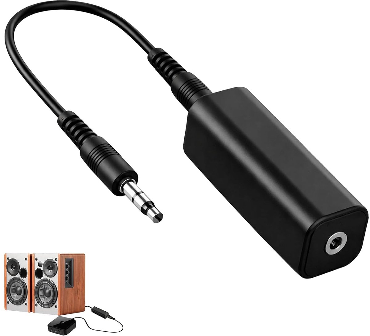 Audio-ontstoringsfilter jack - 3,5 mm AUX-aansluiting - ruisonderdrukking - eliminatie van zoemgeluiden - SnelShoppen