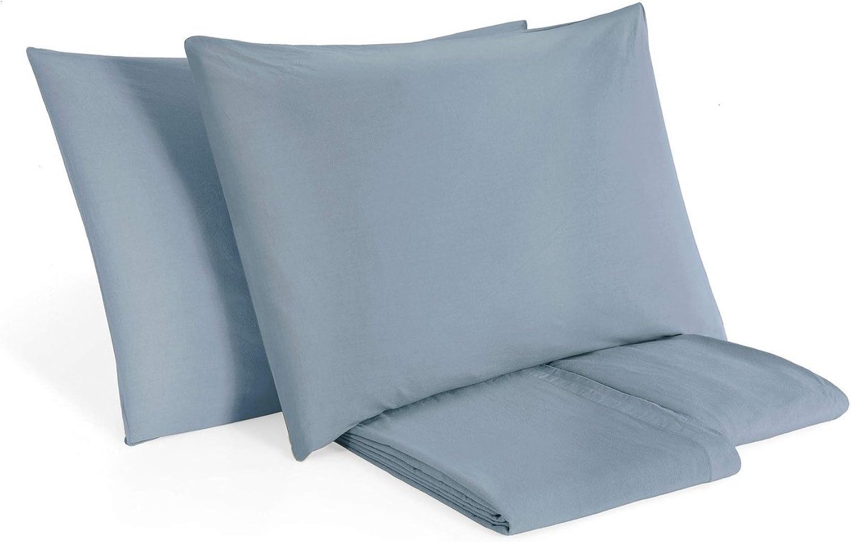 By BiancoPerla Beddengoedset van puur katoen, stonewashed zonder strijken - stift