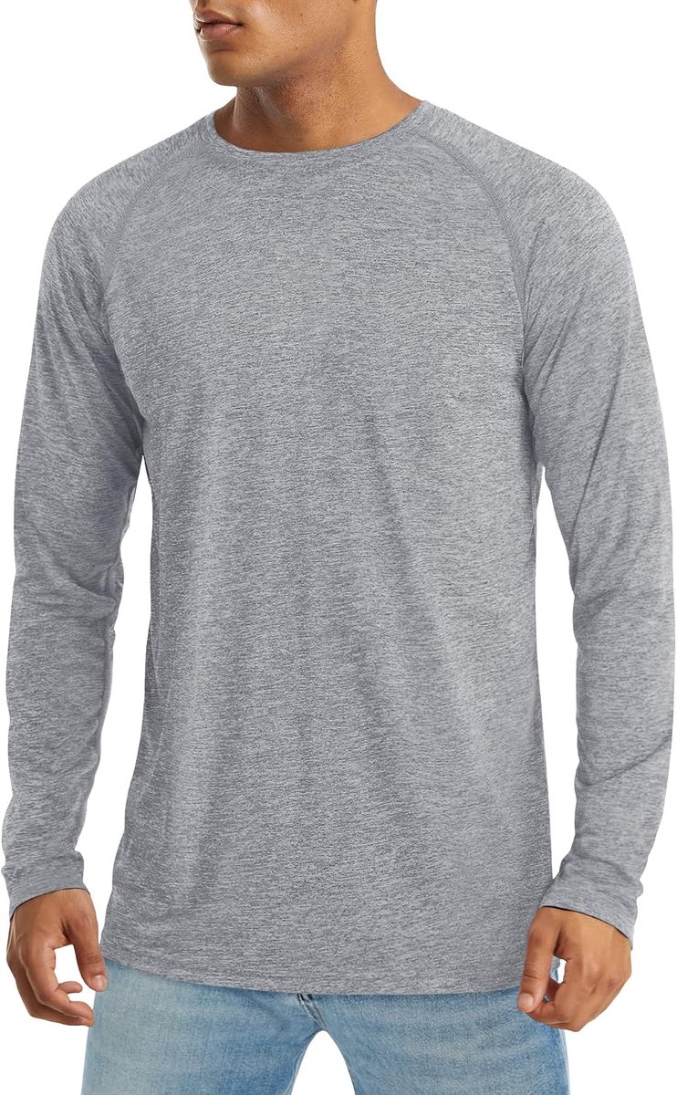 Men's UV Shirt Water Resistant UPF 50+ Long Sleeve Rashguard Quick-Drying Breathable for Fishing