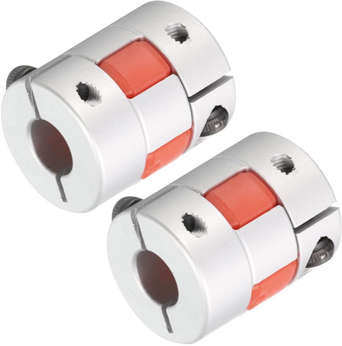 Aluminium Pruiken Askoppeling 8mm tot 10mm Boring L25xD20 Flexibele Koppeling Verbinding voor Machine en Servo Stappenmotor Verpakking van 2