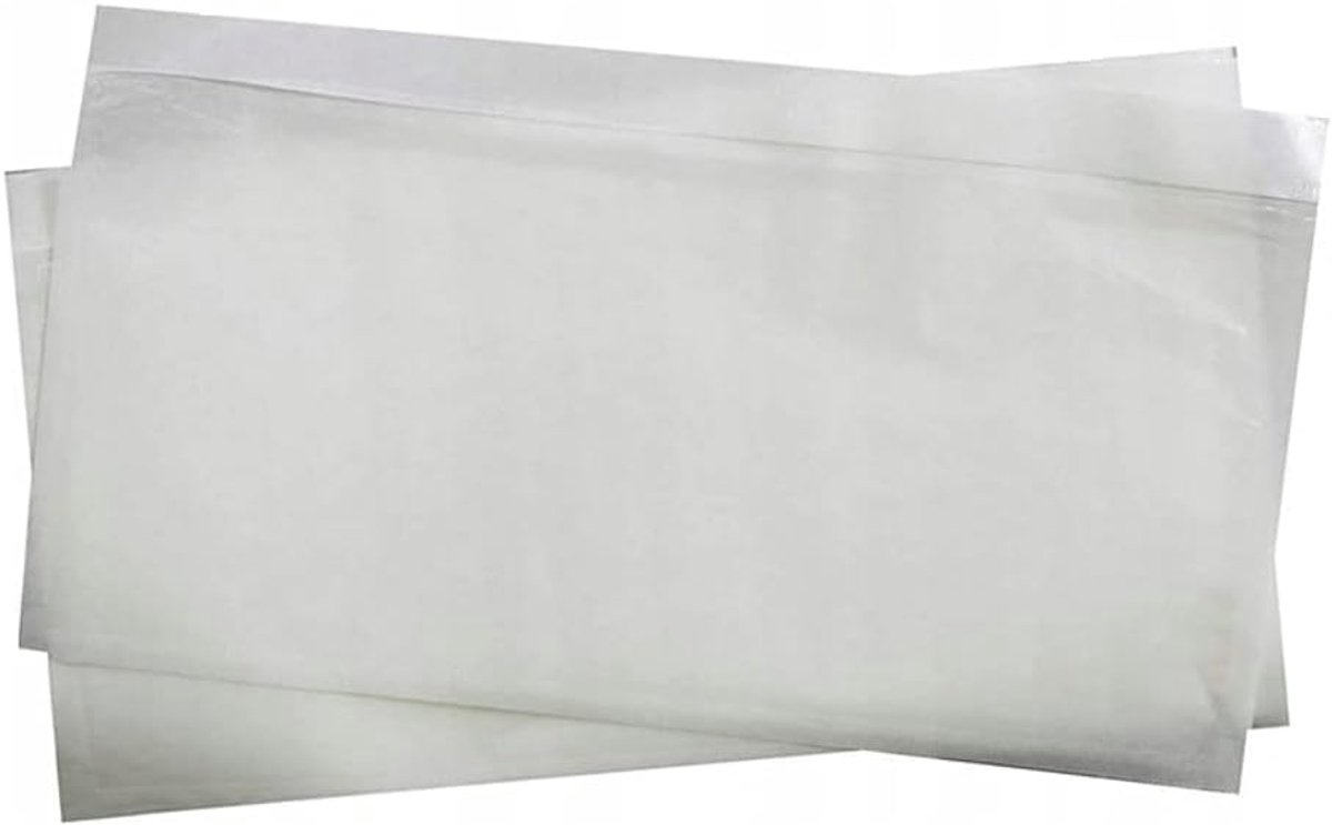 Documentenhoezen zelfklevend DL 23,5 x 13,2 cm - Transparant - 250 stuks - Ideaal voor verzenden - SnelShoppen